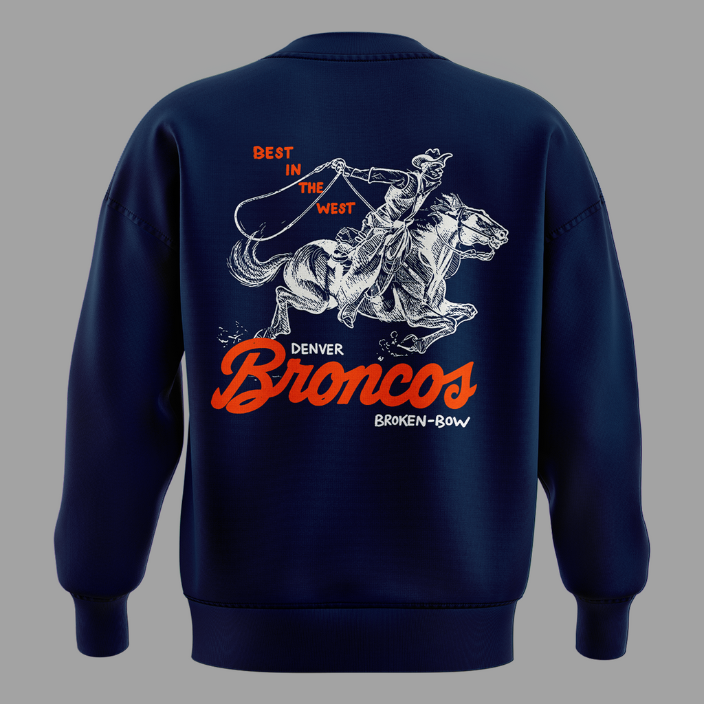 01.Limited edition Broken Bow x Denver Broncos 2026 SWEATSHIRT