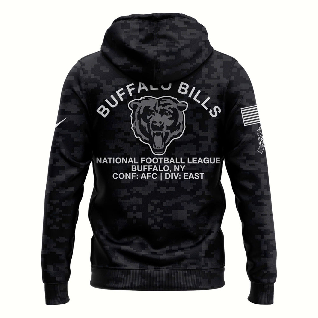 Unisex Chicago Bears 2026 NFL Salute to Service Camo Hoodie
