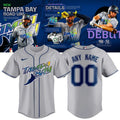 Unisex Gray Tampa Bay Rays 2026 MLB Road Uniform - Custom