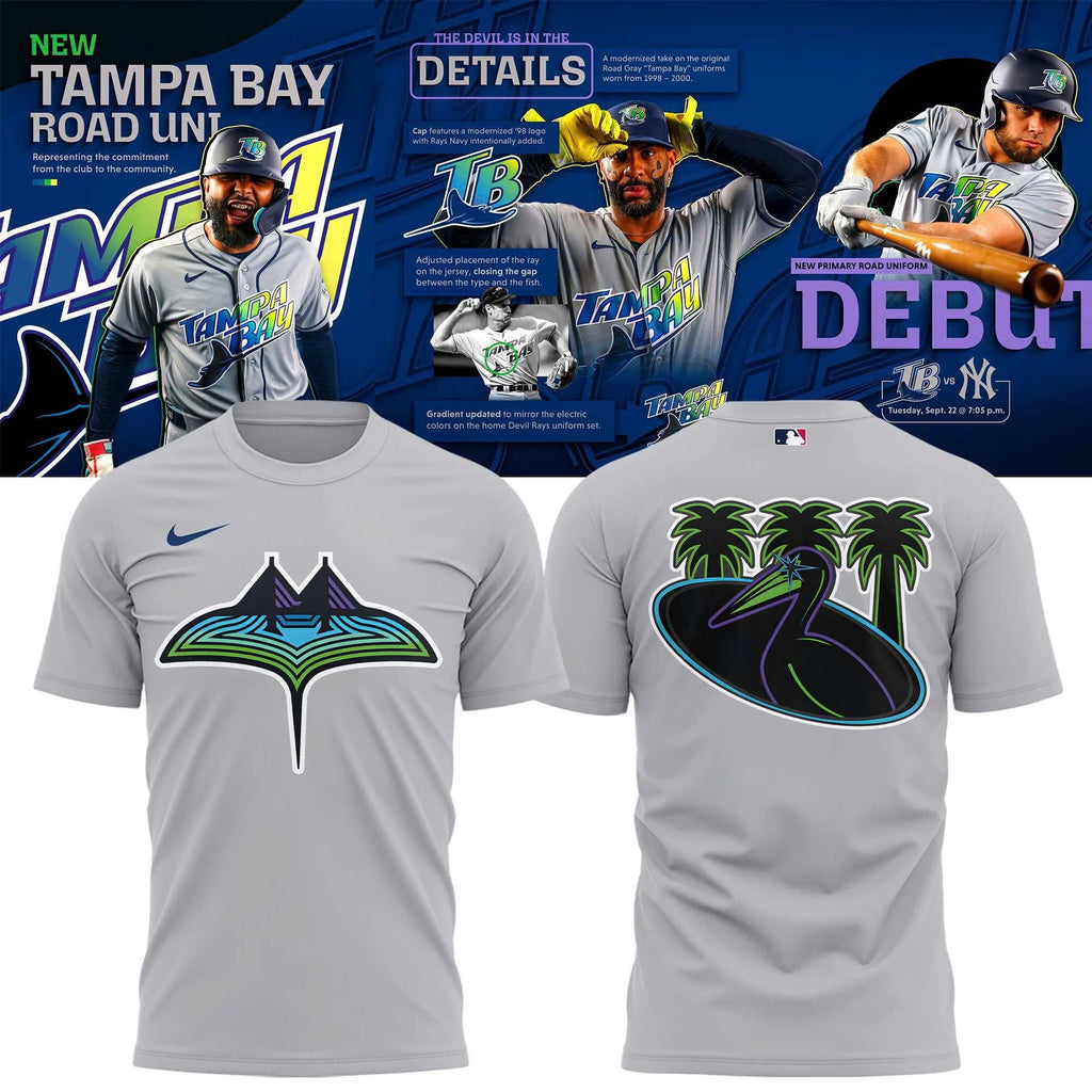 Unisex Gray Tampa Bay Rays 2026 MLB Road Limited T-shirt