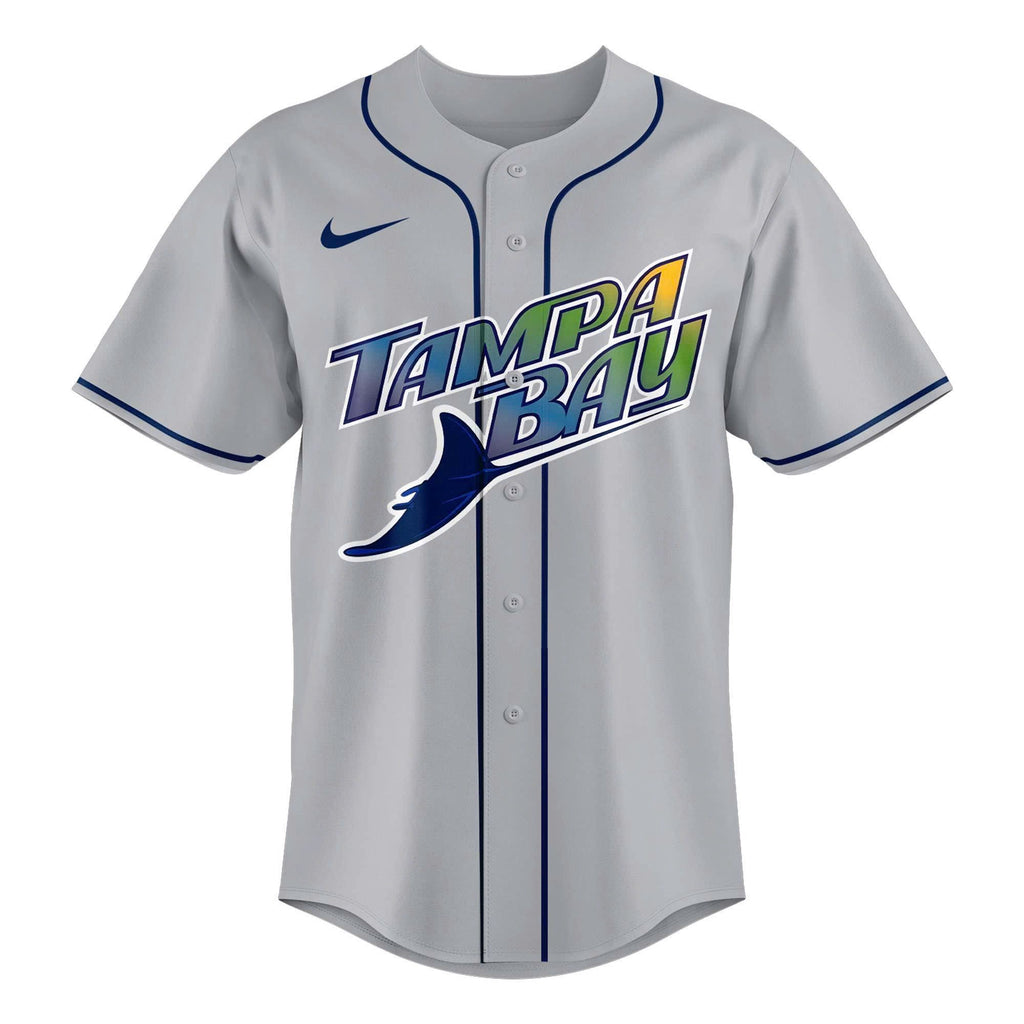 Unisex Gray Tampa Bay Rays 2026 MLB Road Uniform - Custom