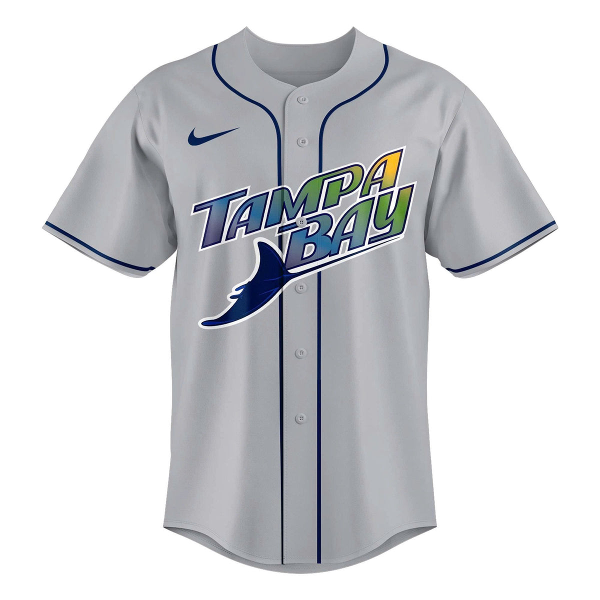 Unisex Gray Tampa Bay Rays 2026 MLB Road Uniform - Custom
