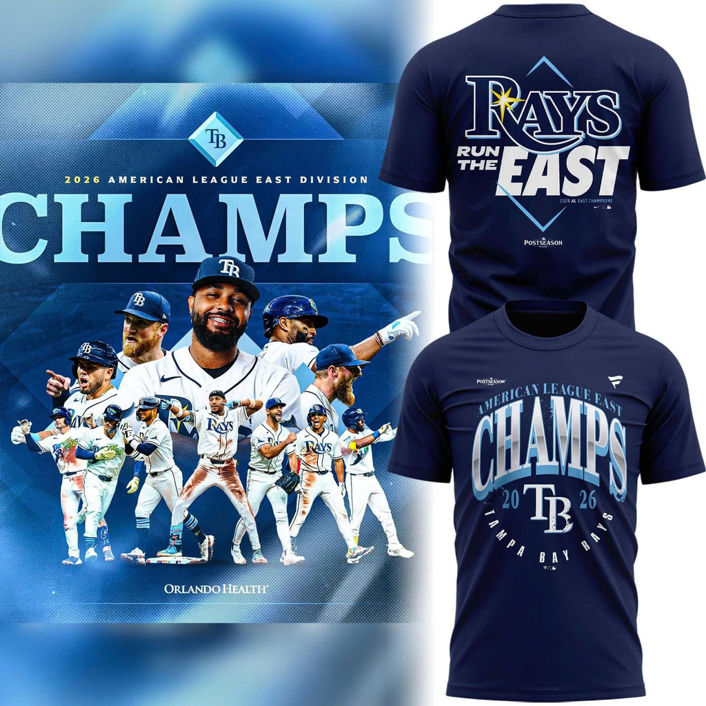 Tampa Bay Rays 2026 AL East Division Champions T-Shirt