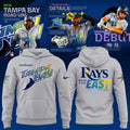 Unisex Gray Tampa Bay Rays 2026 MLB "Run The EAST" Road Hoodie