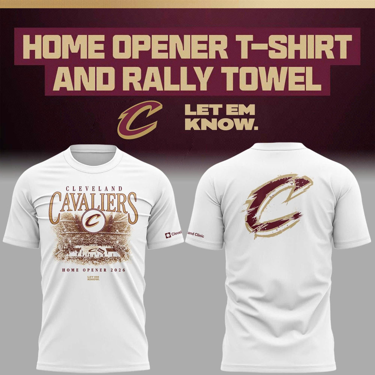 Cleveland Cavaliers "Home Opener 2026" T-Shirt