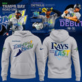 Unisex Gray Tampa Bay Rays 2026 MLB "Run The EAST" Road Hoodie