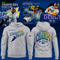 Unisex Gray Tampa Bay Rays 2026 MLB AL East Division Champions Road Hoodie