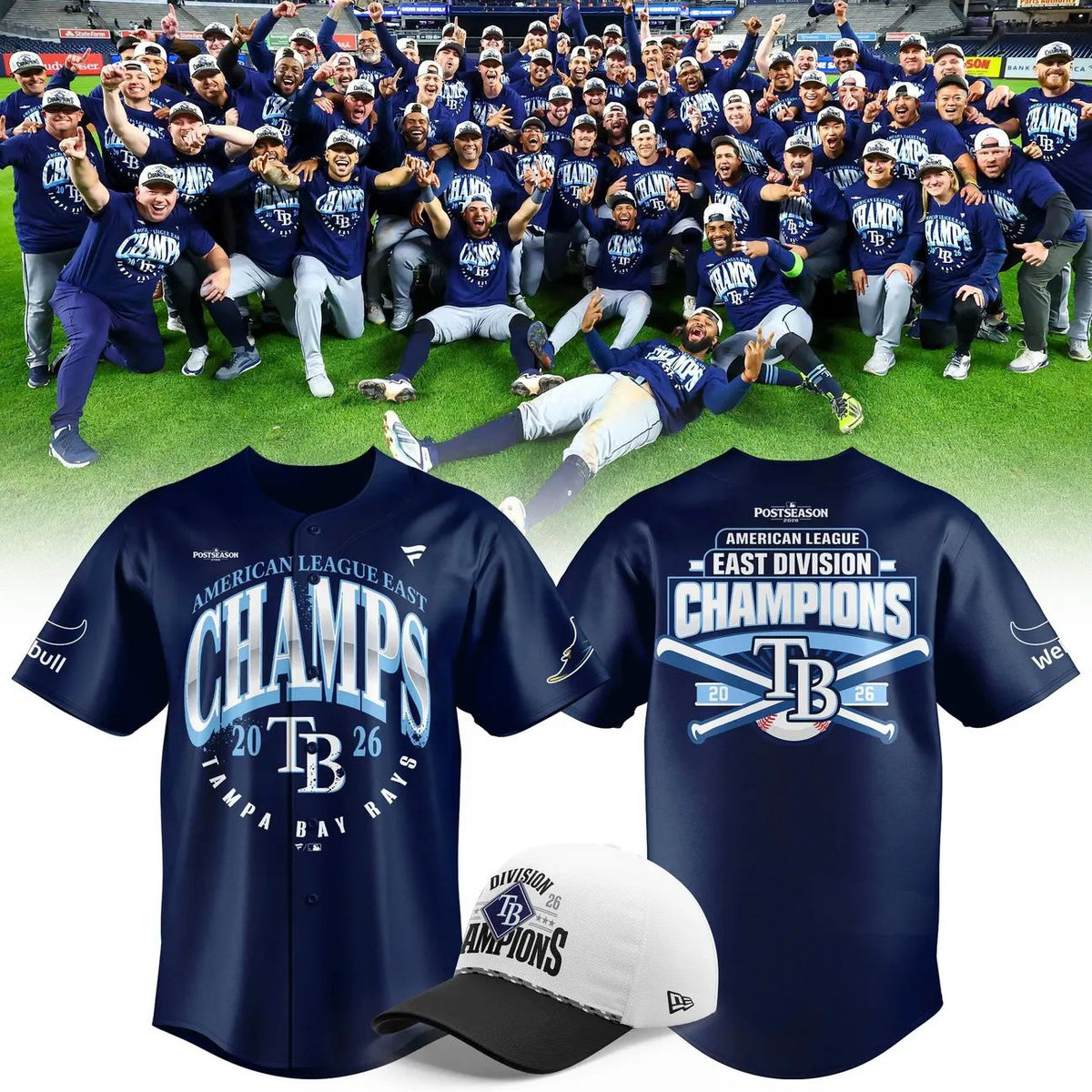 Unisex Tampa Bay Rays 2026 AL East Champions Jersey