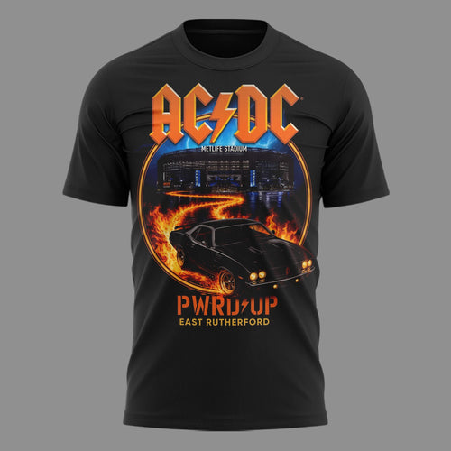 001. Newest Shirt AC/DC x New York Jets Event Shirt- POWER UP TOUR 2026 T-Shirt