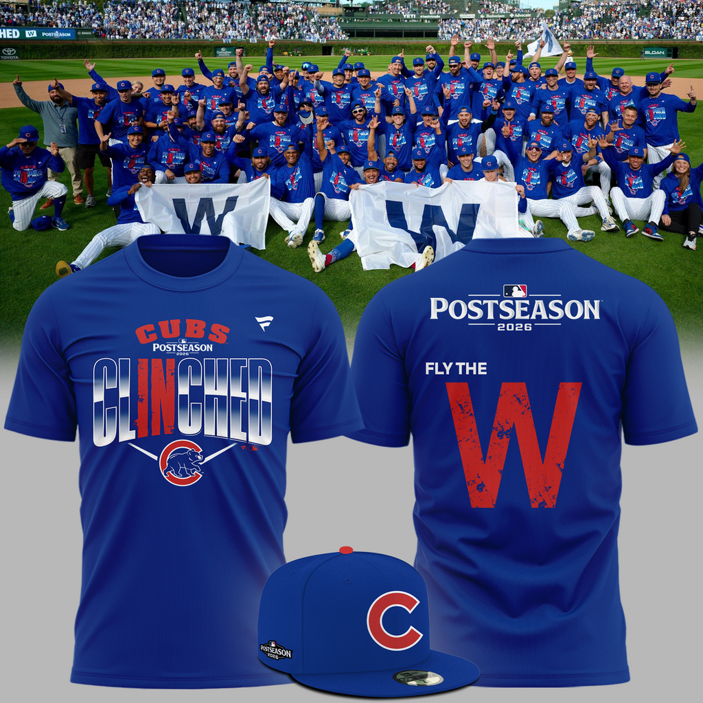 02.Chicago Cubs 2026 MLB Postseason T-Shirt