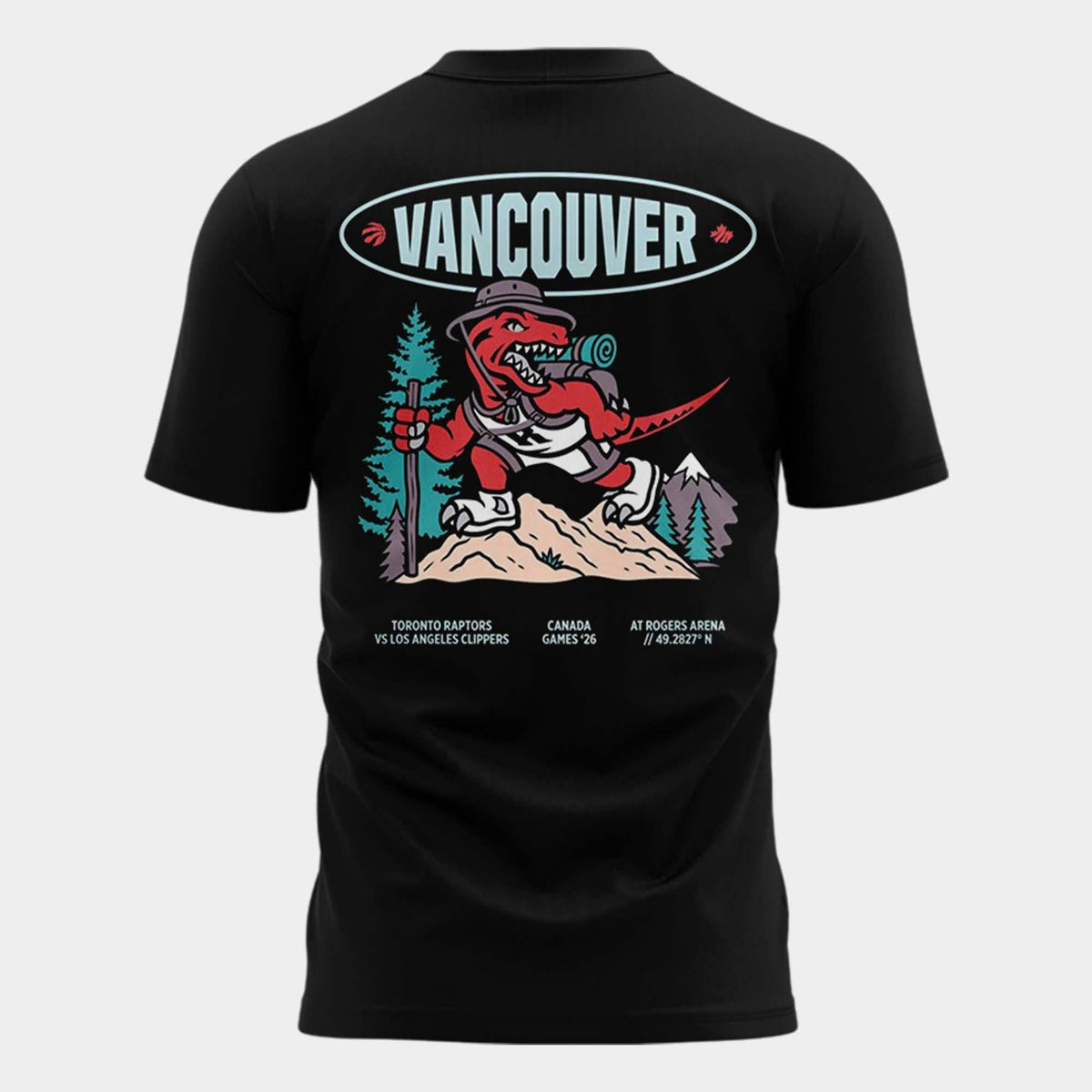 Limited Edition 2026 Toronto Raptors "Vancouver Canada Games" T-Shirt