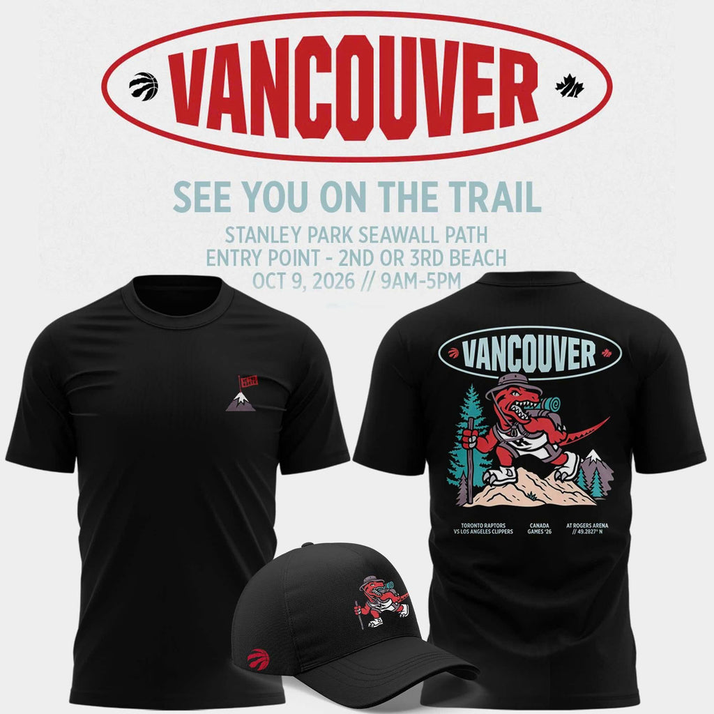Limited Edition 2026 Toronto Raptors "Vancouver Canada Games" T-Shirt