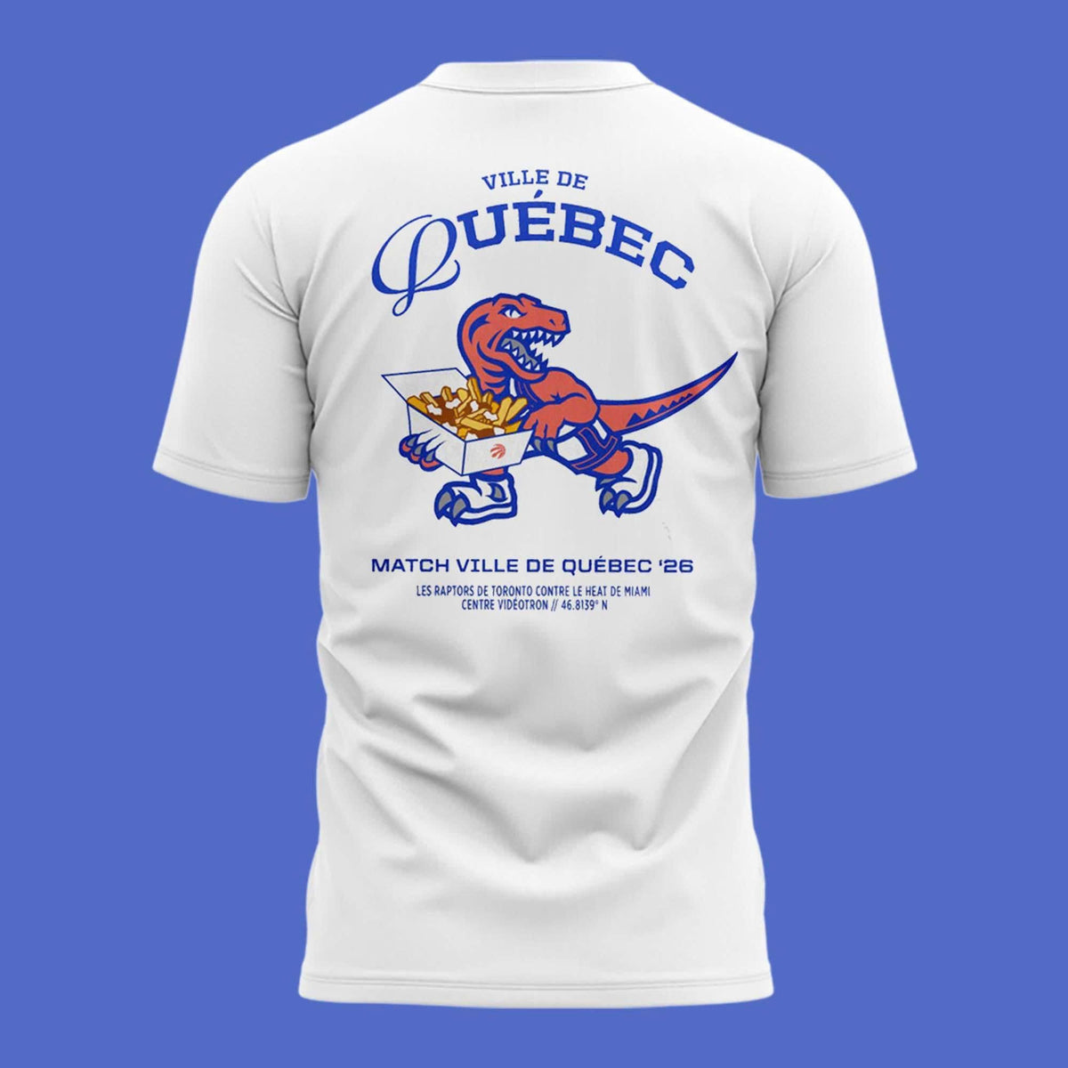 Limited Edition 2026 Toronto Raptors "Québec Canada Games" Tee
