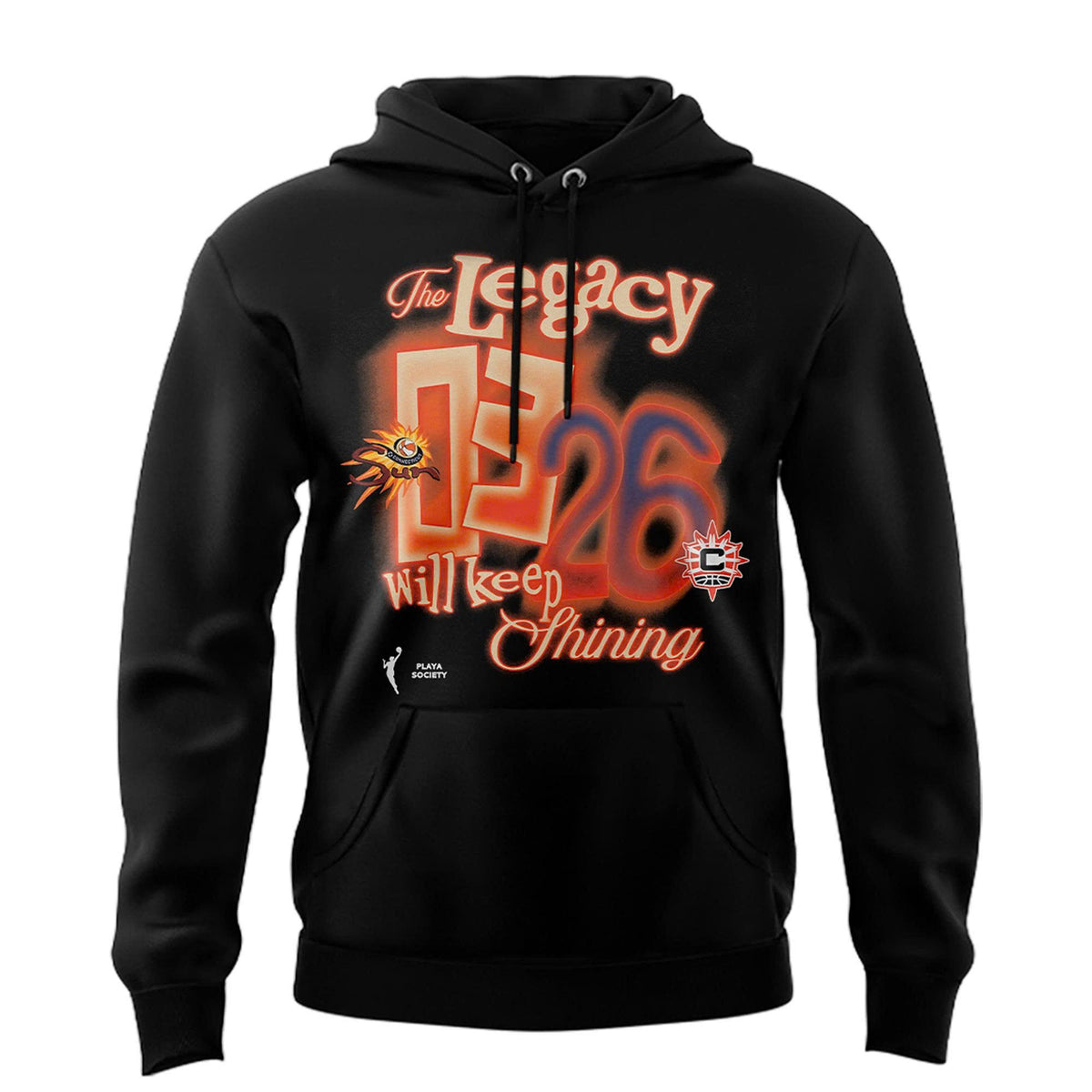 Limited Edition 2026 Connecticut Sun "The Legacy Will Keep Shining" Hoodie