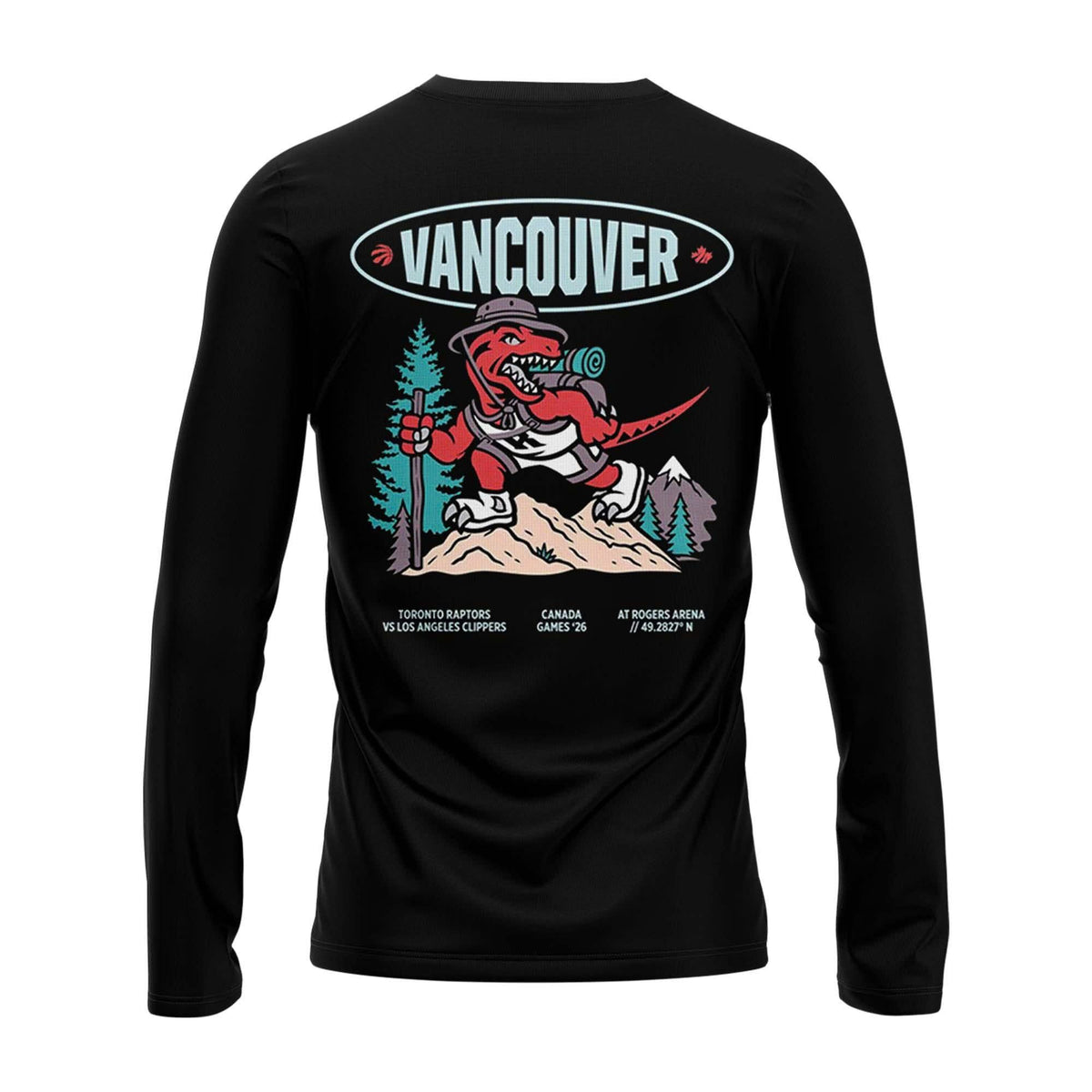 Limited Edition 2026 Toronto Raptors "Vancouver Canada Games" Long Sleeve Shirt