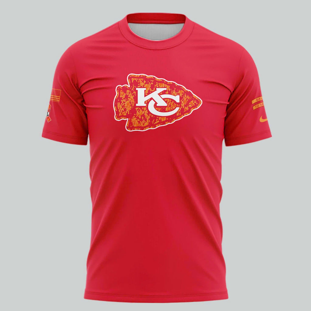 Kansas City Chiefs Salute To Service Red T-Shirt