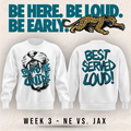 Limited Edition Jacksonville Jaguars "Bring The Juice, Best Served Loud!" White Sweat