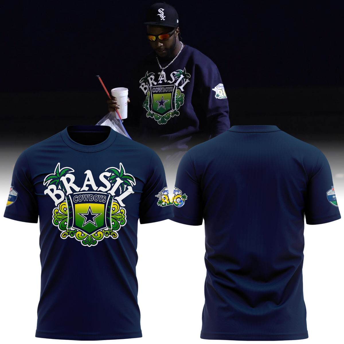 Exclusive Version Dallas Cowboys Brazil Rio Game Tshirt 2026