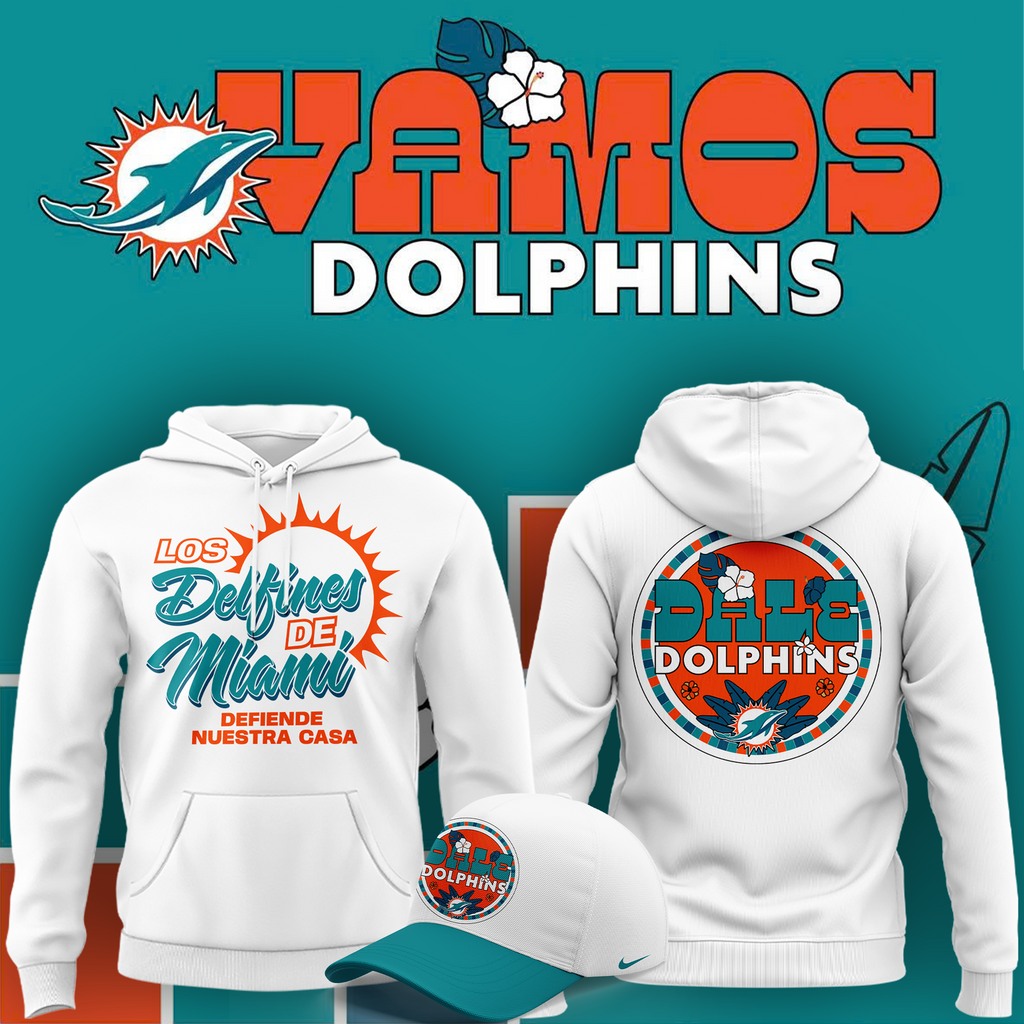 Exclusive Version Miami Dolphins Hispanic Heritage White Hoodie 2026