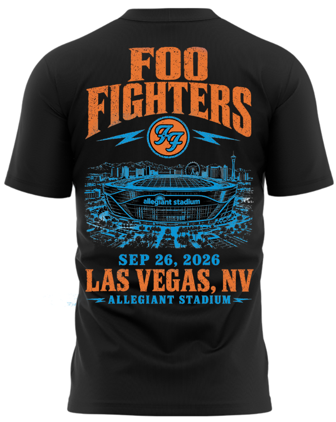 Foo Fighters Allegiant Stadium Las Vegas 2026 Tour Limited Edition T-Shirt