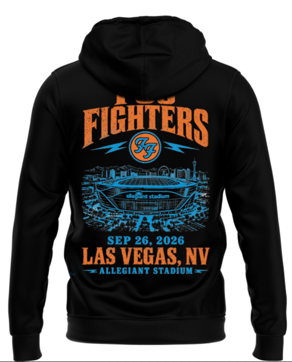 Foo Fighters Allegiant Stadium Las Vegas 2026 Tour Limited Edition hoodie