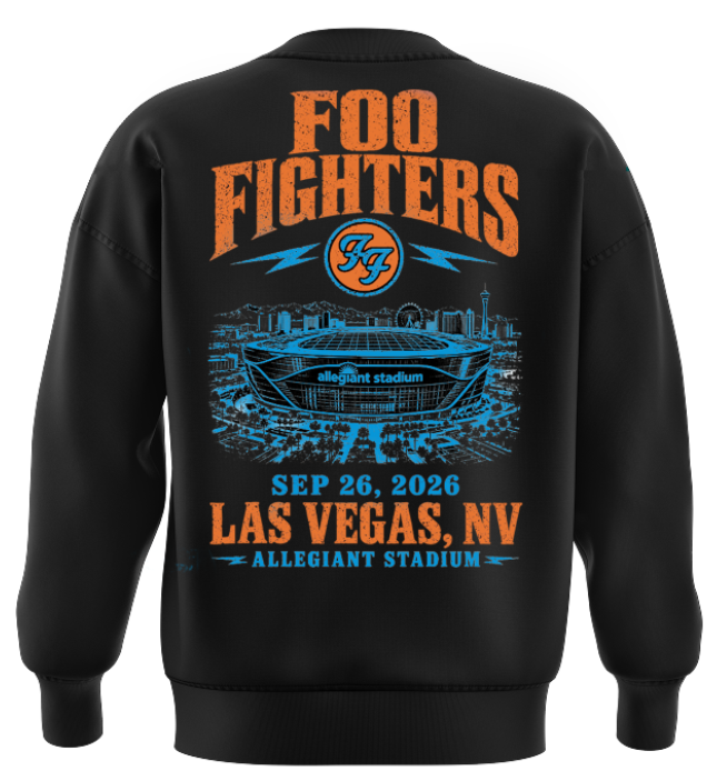 Foo Fighters Allegiant Stadium Las Vegas 2026 Tour Limited Edition sweat