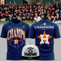 Houston Astros Navy 2026 AL West Division Champions T-Shirt
