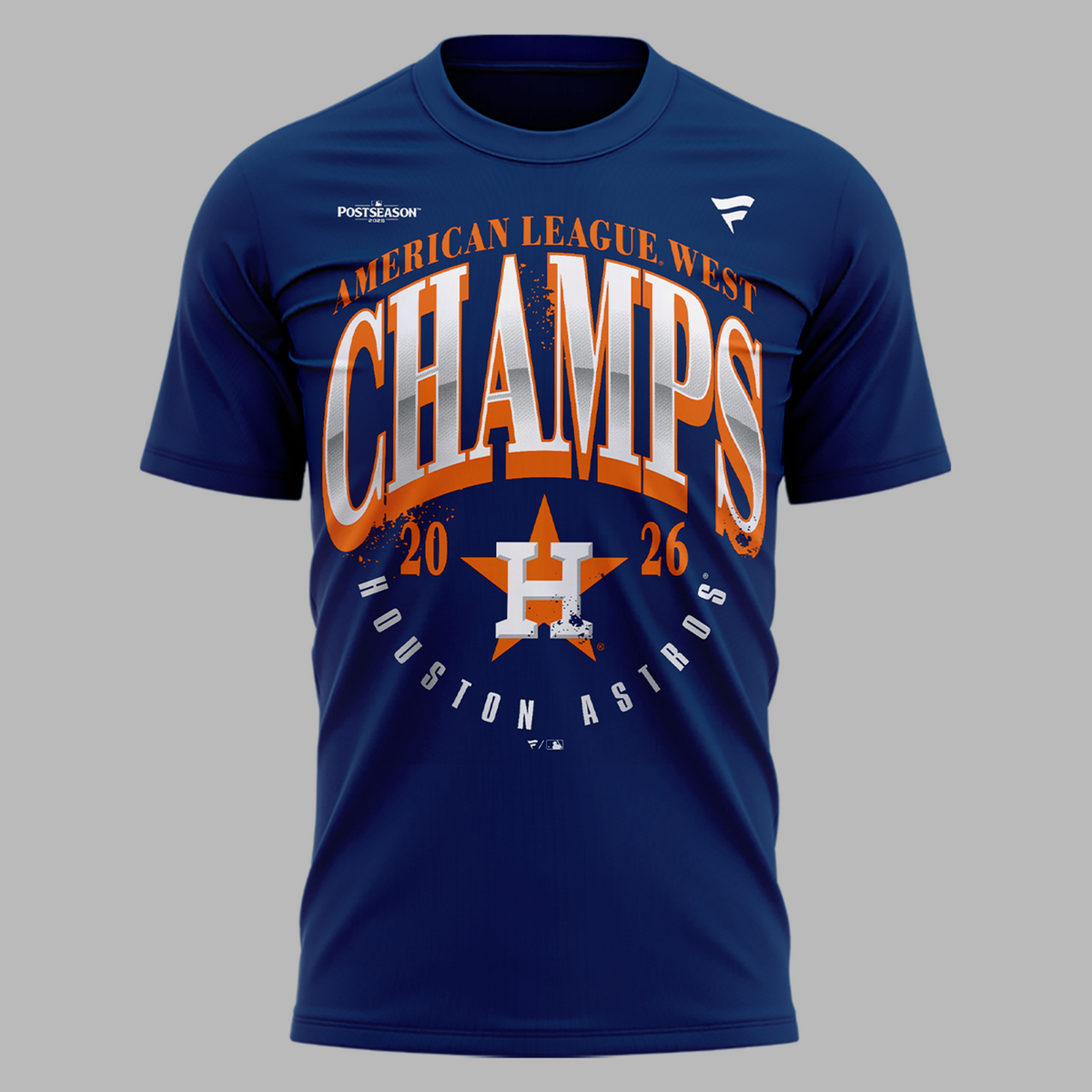 01.Houston Astros Navy 2026 AL West Division Champions T-Shirt
