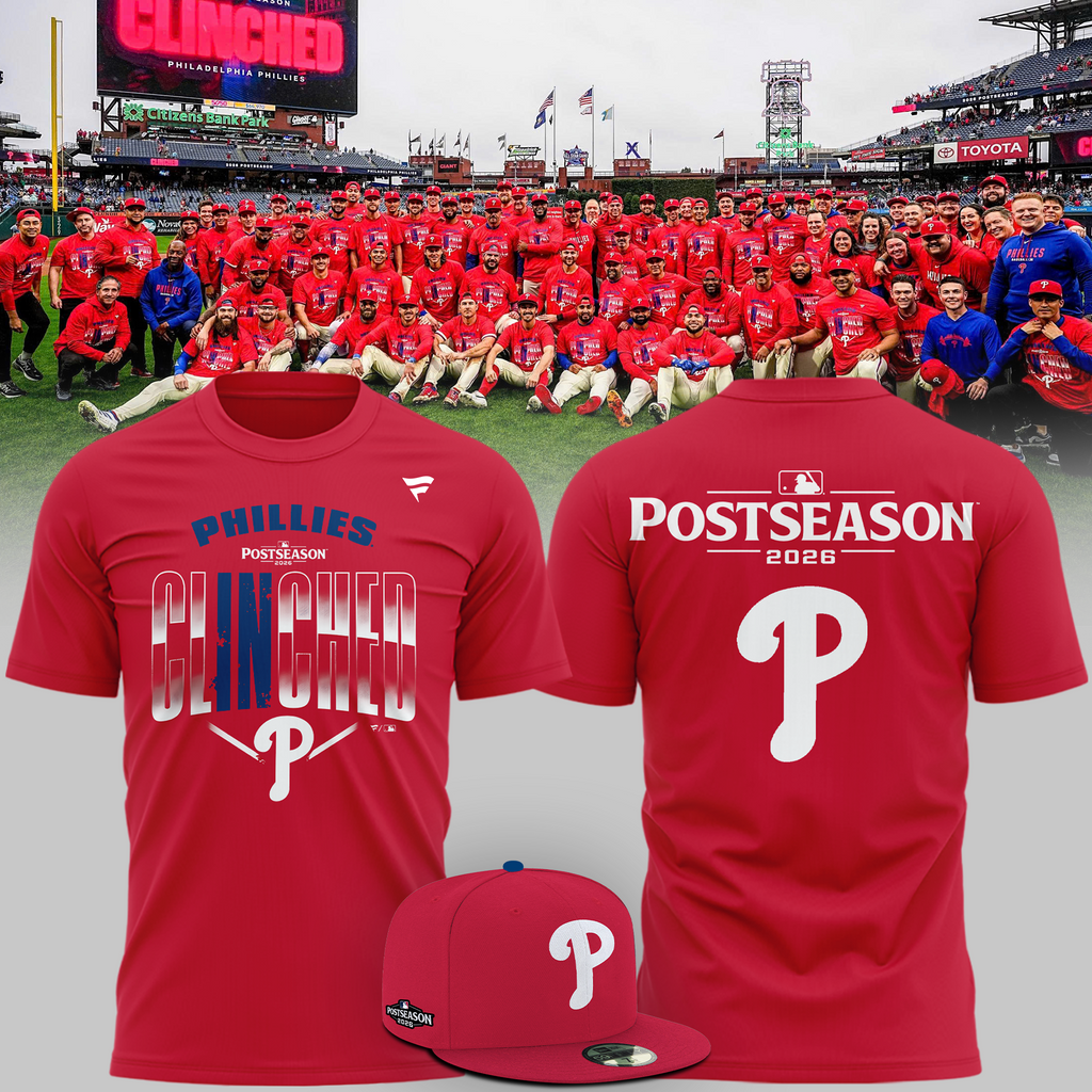 Philadelphia Phillies 2026 MLB Postseason T-Shirt - Red