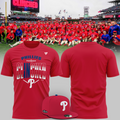 01.Philadelphia Phillies 2026 MLB Postseason T-Shirt - Red