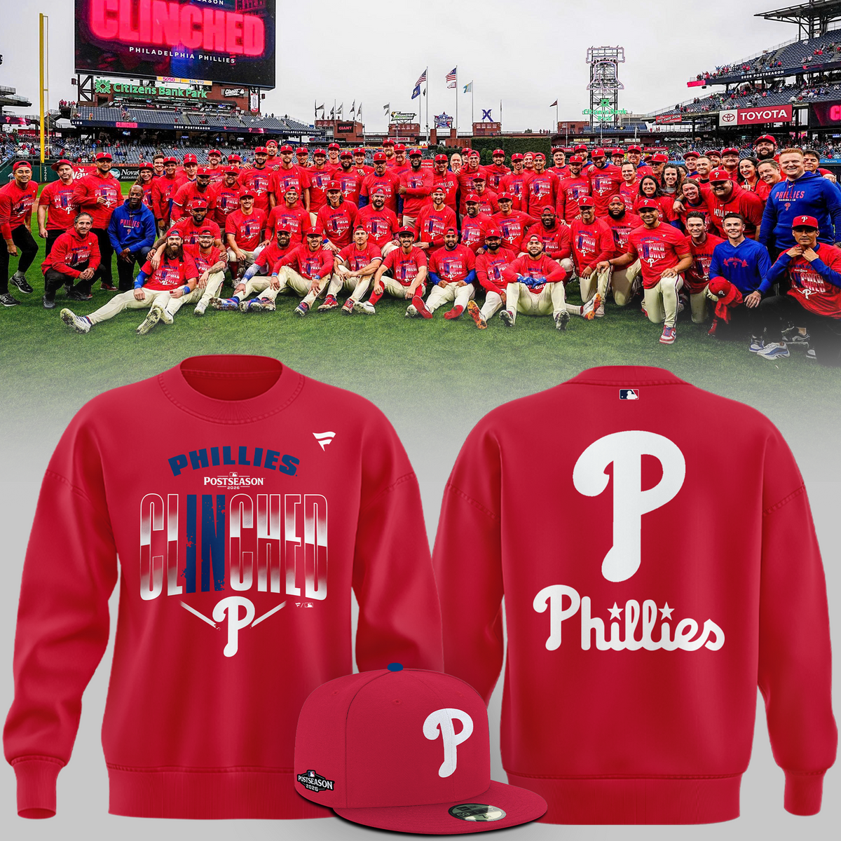 01.Philadelphia Phillies 2026 MLB Postseason SWEATSHIRT