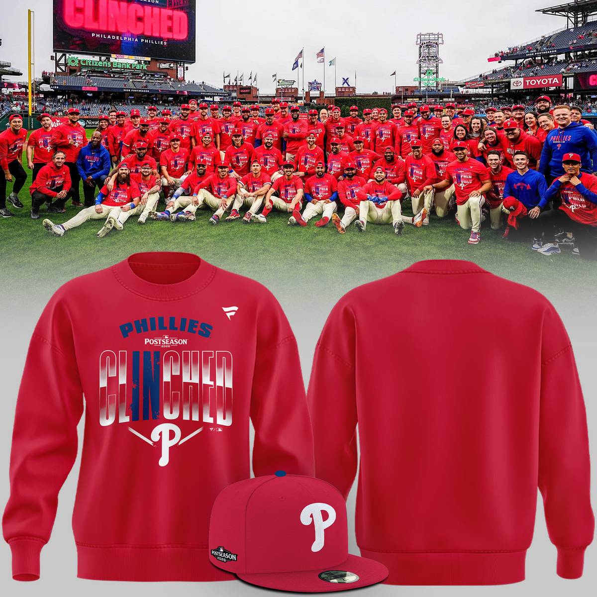 02.Philadelphia Phillies 2026 MLB Postseason SWEATSHIRT