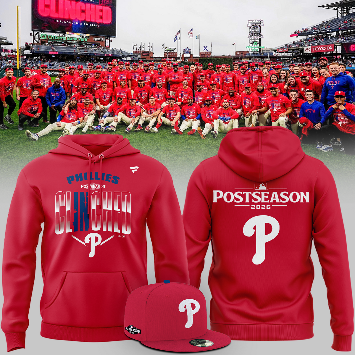 Philadelphia Phillies 2026 MLB Postseason Hoodie