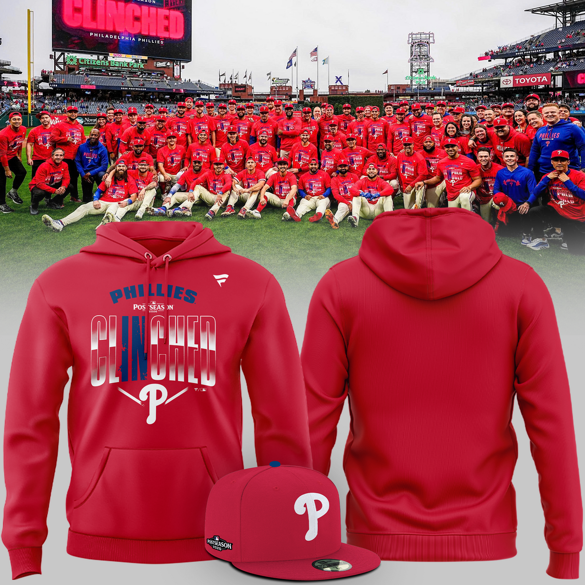 02.Philadelphia Phillies 2026 MLB Postseason Hoodie