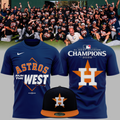 03.Houston Astros Navy 2026 AL West Division Champions T-Shirt