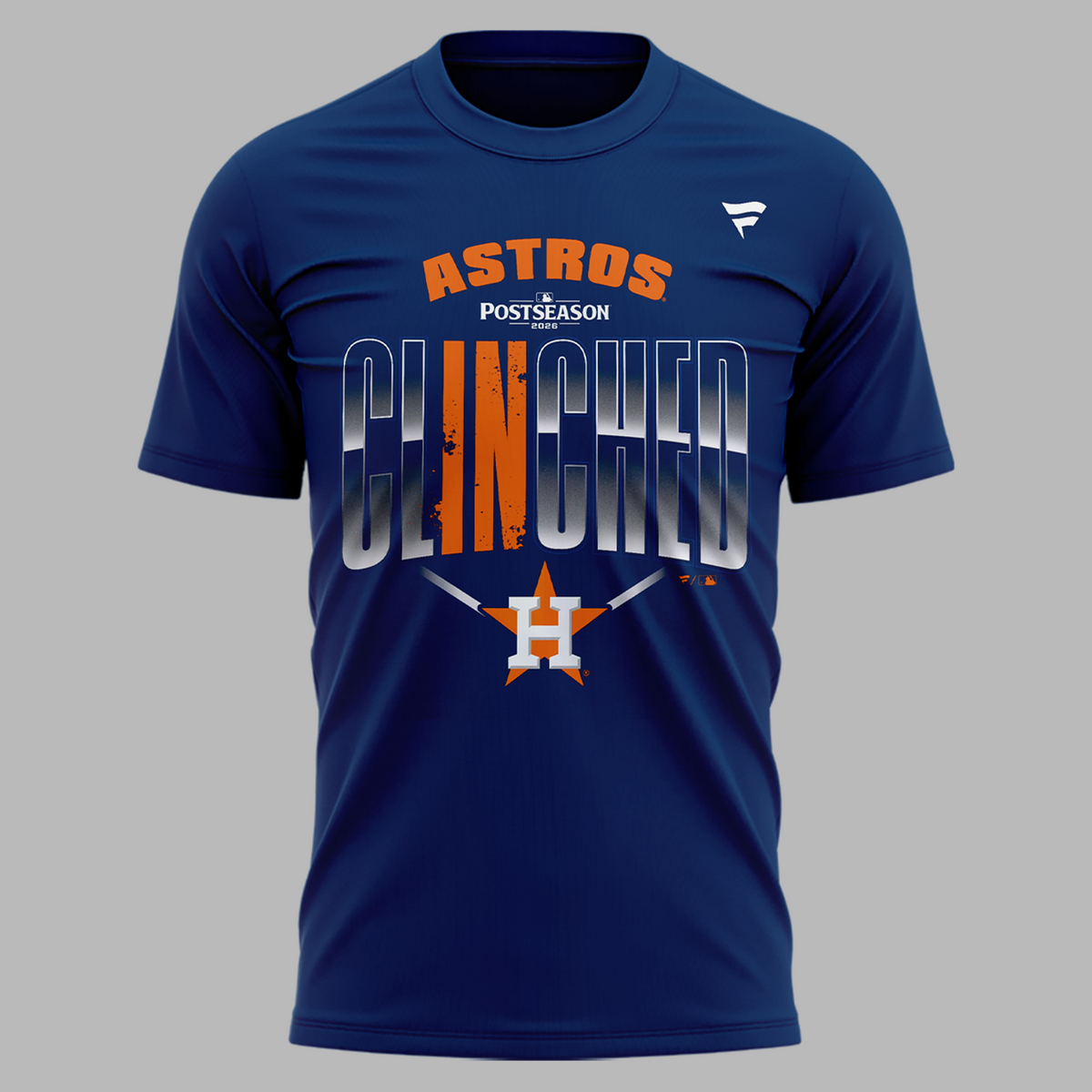 01.Houston Astros Navy 2026 MLB Postseason T-Shirt