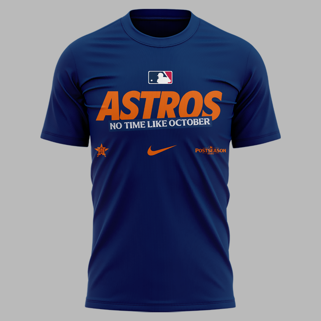 02.Houston Astros Navy 2026 MLB Postseason T-Shirt