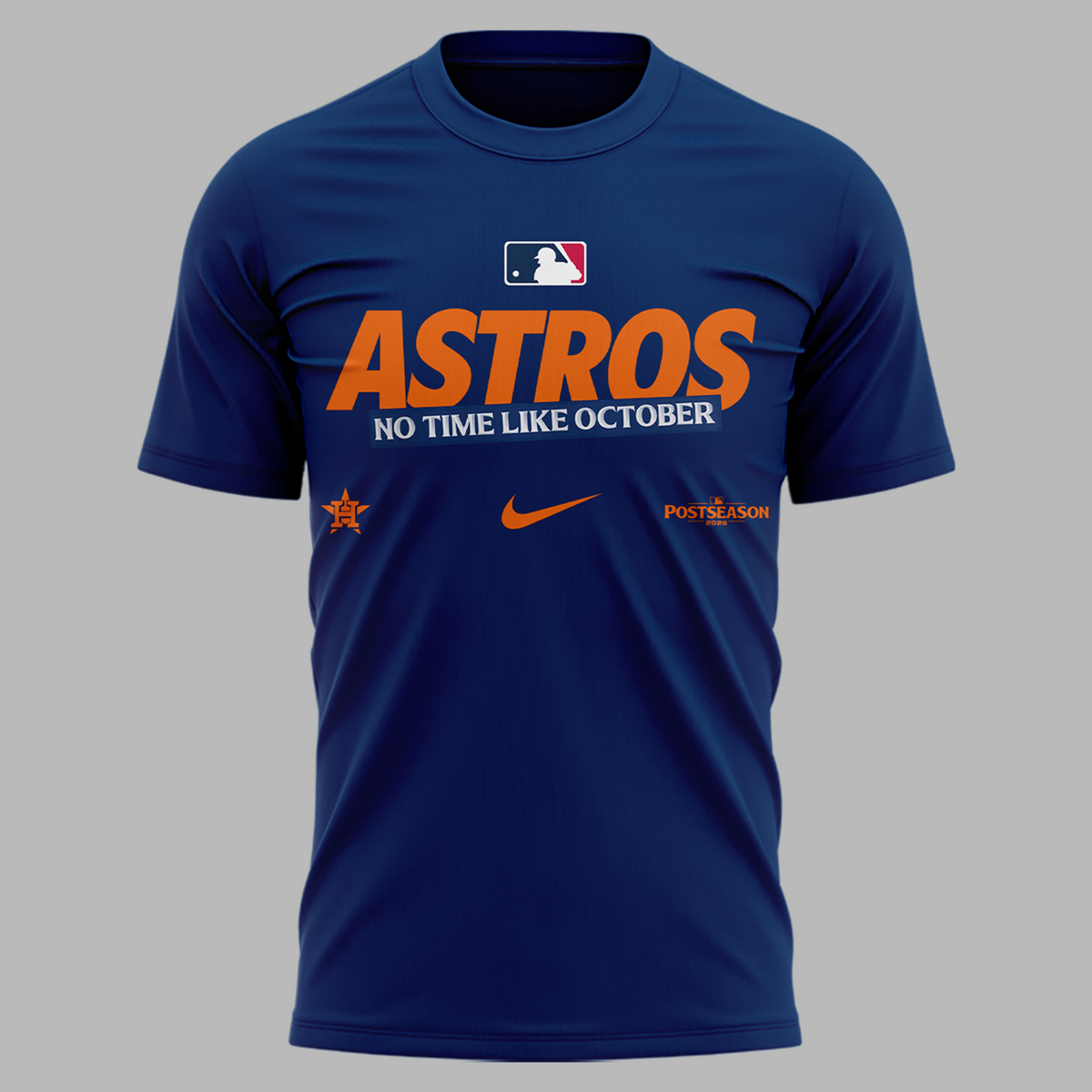 02.Houston Astros Navy 2026 MLB Postseason T-Shirt