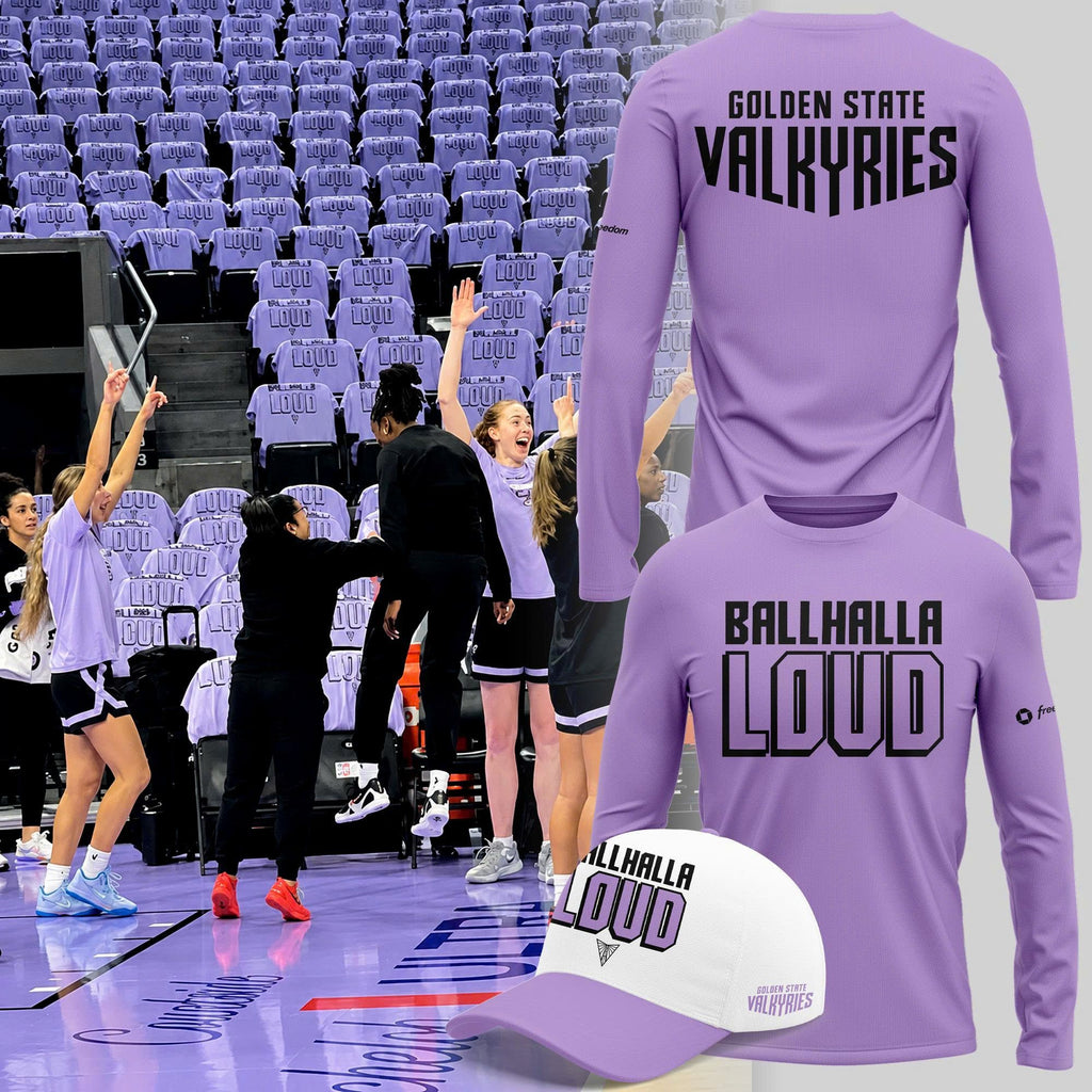 New Long Tee "BALLHALLA LOUD" Golden State Valkyries