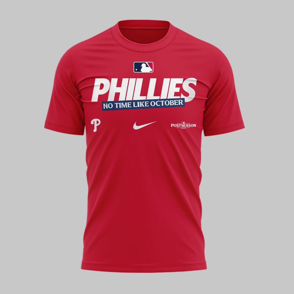 06.Philadelphia Phillies 2026 MLB Postseason T-Shirt - Red