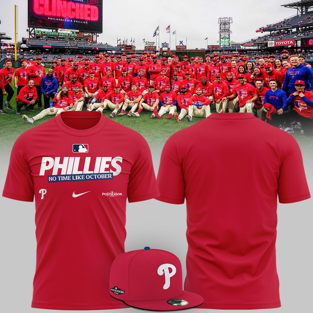 07.Philadelphia Phillies 2026 MLB Postseason T-Shirt - Red