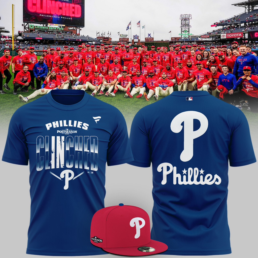 01.Philadelphia Phillies 2026 MLB Postseason T-Shirt - NAVY