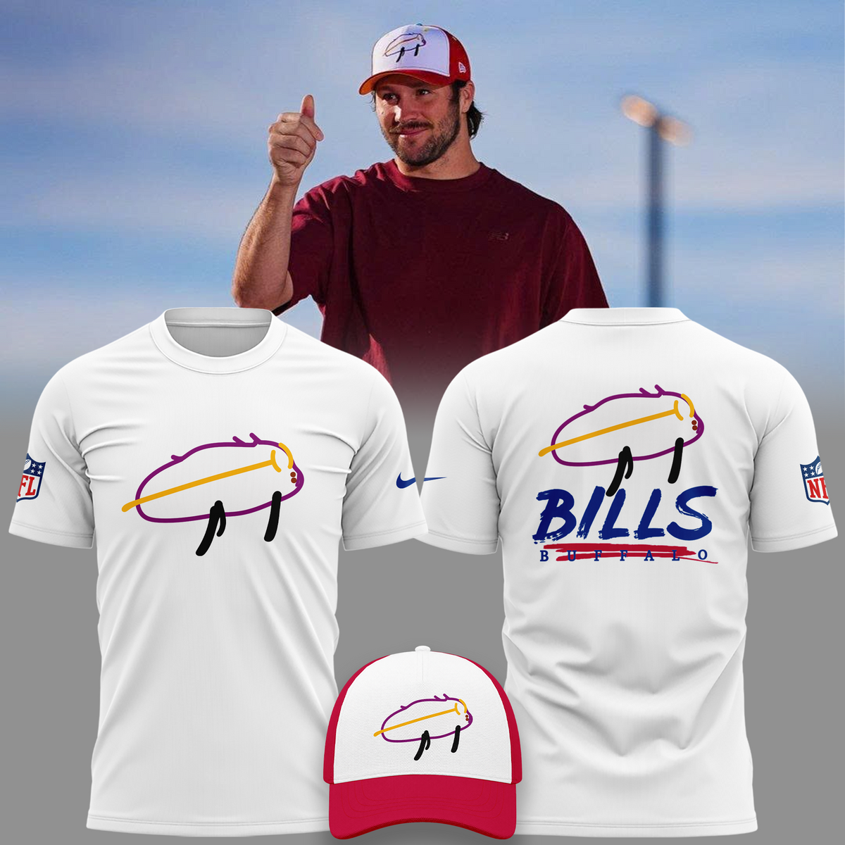 Limited Edition Buffalo Bills designed by a patient at Buffalo’s Golisano Children’s Hospital Tshirt