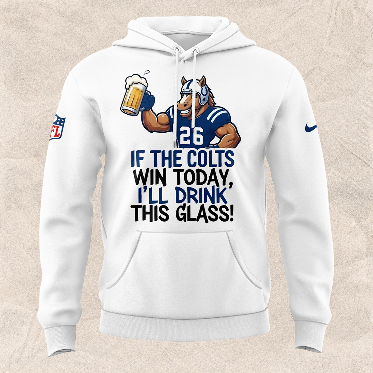 Limited Edition Indianapolis Colts "I'm drunk today" Hoodie
