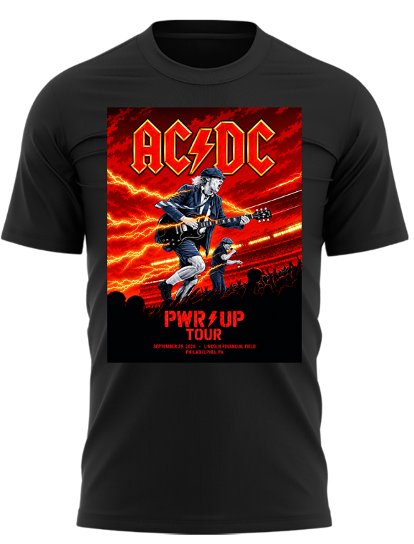 Limited Edition AC/DC Power Up Tour Philadelphia 2026 T-Shirt