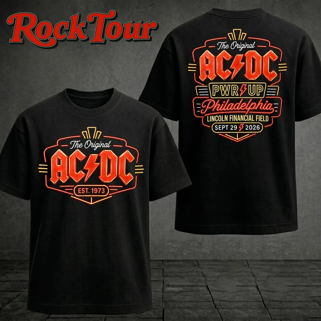 AC/DC Power Up Tour Philadelphia 2026 Limited Edition T-Shirt_0012