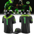 Unisex Black Oregon Football Origin of Speed New Uniform (Custom)