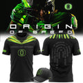 Unisex Black Oregon Football Origin of Speed T-shirt