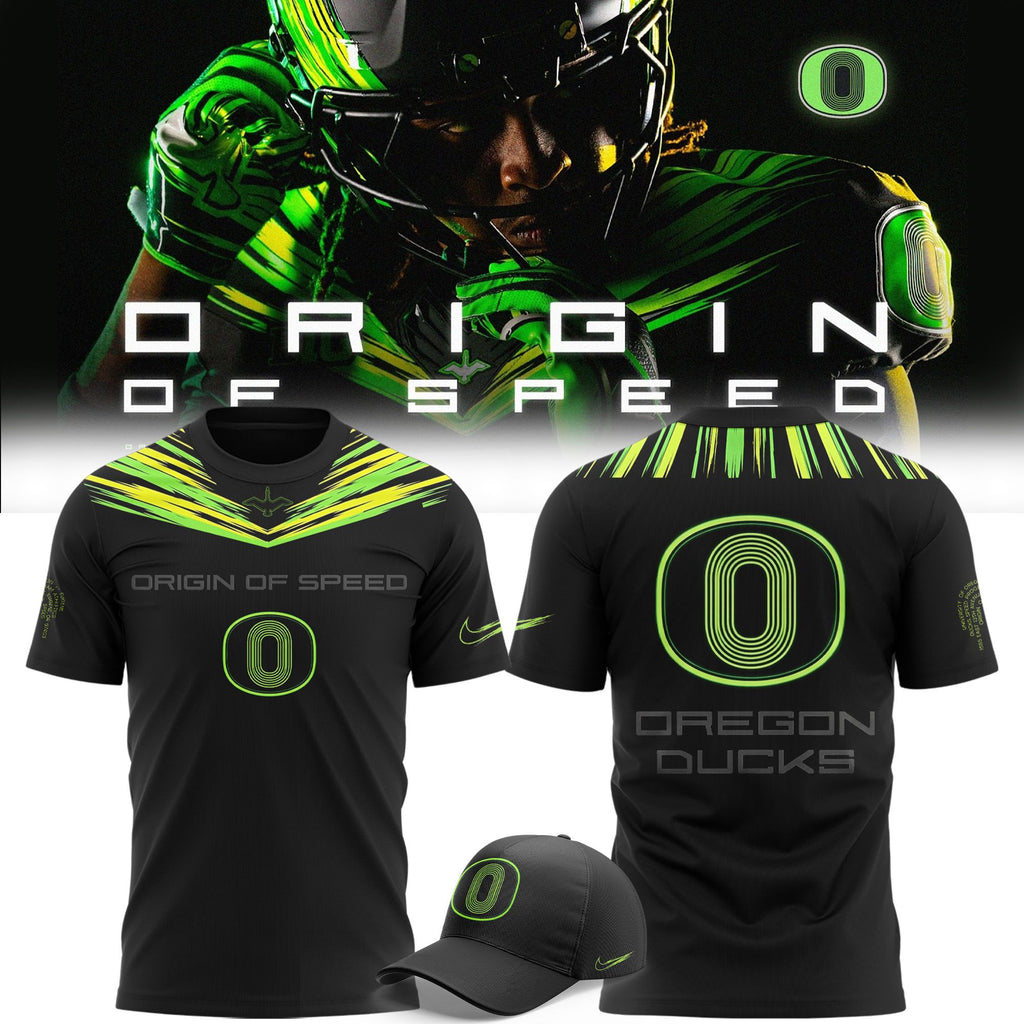 Unisex Black Oregon Ducks Origin of Speed T-shirt