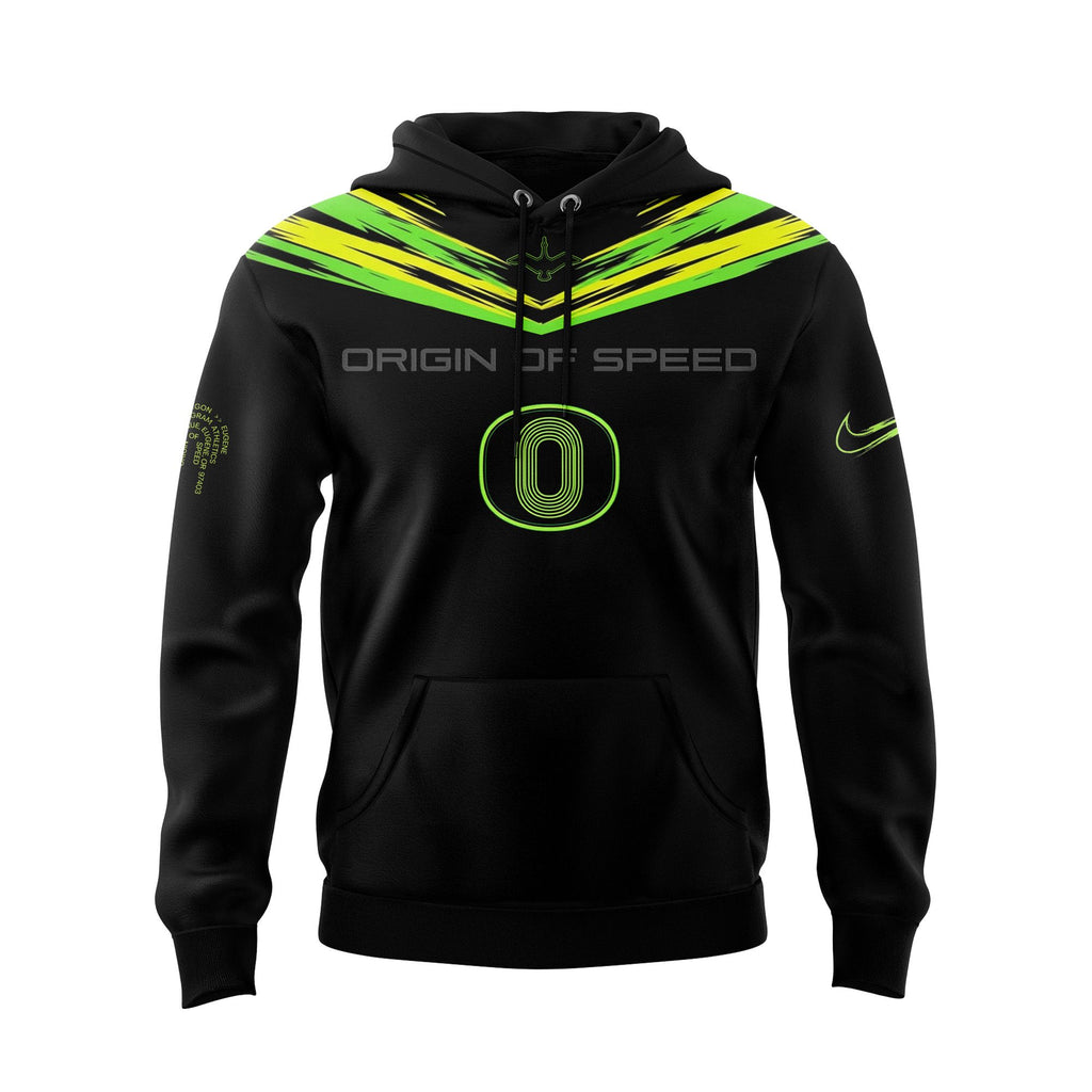 Unisex Black Oregon Ducks Origin of Speed Hoodie
